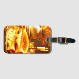 キャンドルライト心地よいミール：グリルチーズサンドイッチ ラゲッジタグ