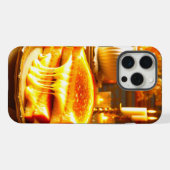 キャンドルライト心地よいミール：グリルチーズサンドイッチ iPhoneケース (裏面横)