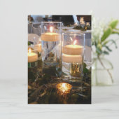 キャンドルライト結婚式招待状 招待状 (スタンド正面)