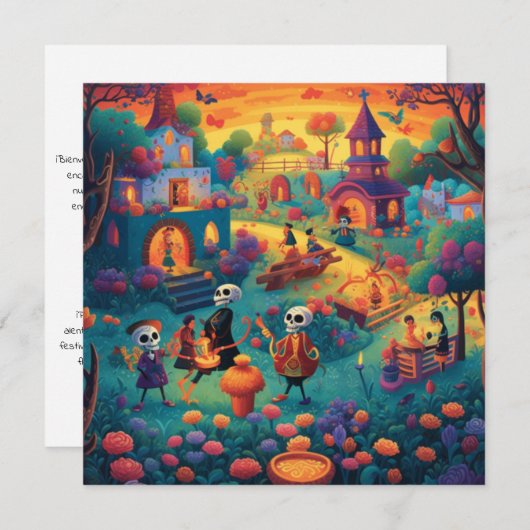 キャンドルライト記念館ディアデロスマートス 招待状 (正面/裏面)