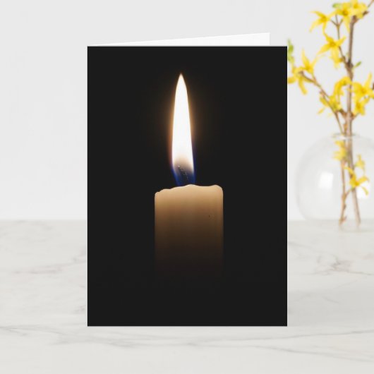 キャンドルライト カード (黄色い花)