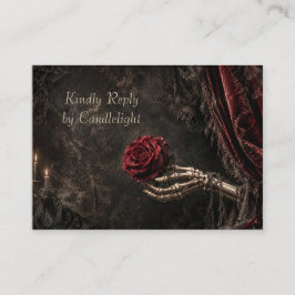 キャンドルライト ゴシック ハロウィン RSVP カード