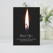 キャンドルライト（黒） サンキューカード (スタンド正面)