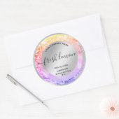 キャンドルラベルエレガント製品包装 ラウンドシール (封筒)