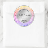 キャンドルラベルエレガント製品包装 ラウンドシール (バッグ)