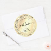 キャンドルラベルエレガント製品包装 ラウンドシール (封筒)