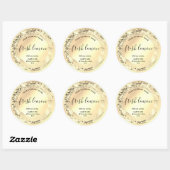 キャンドルラベルエレガント製品包装 ラウンドシール (シート)