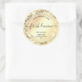 キャンドルラベルエレガント製品包装 ラウンドシール (バッグ)