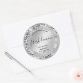 キャンドルラベルエレガント製品包装 ラウンドシール (封筒)