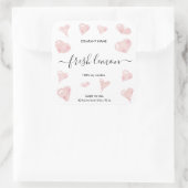 キャンドルラベルバレンタインハートラブ スクエアシール (バッグ)