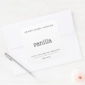 キャンドルラベルパーソナライズされたの四角いシール スクエアシール (封筒)