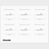 キャンドルラベルパーソナライズされたの四角いシール スクエアシール (シート)