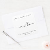 キャンドルラベルパーソナライズされたの四角いシール スクエアシール (封筒)