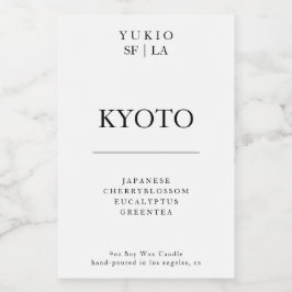 キャンドルラベルミニマリスト強シンプル大豆ワックス贈り物 フードラベル