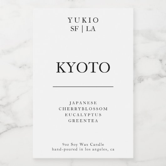 キャンドルラベルミニマリスト強シンプル大豆ワックス贈り物 フードラベル (シングルラベル)