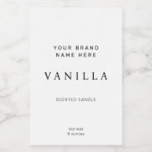 キャンドルラベルモダンミニマル フードラベル (シングルラベル)