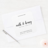 キャンドルラベル編集可能製品ラベル スクエアシール (封筒)