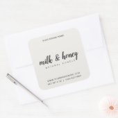 キャンドルラベル編集可能製品ラベル スクエアシール (封筒)