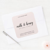 キャンドルラベル編集可能製品ラベル スクエアシール (封筒)