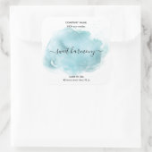 キャンドルラベル製品ラベルティール（緑がかった色）jarラベル スクエアシール (バッグ)