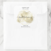 キャンドルラベル製品ラベルティール(緑がかった色)jarラベル スクエアシール (バッグ)