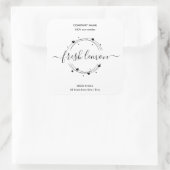 キャンドルラベル製品ラベルハートjarラベル スクエアシール (バッグ)