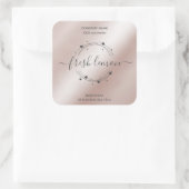 キャンドルラベル製品ラベルハートjarラベル スクエアシール (バッグ)