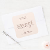 キャンドルラベル製品ラベルモダンミニマル スクエアシール (封筒)