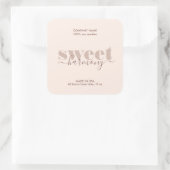 キャンドルラベル製品ラベルモダンミニマル スクエアシール (バッグ)