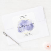 キャンドルラベル製品ラベルラベンダー瓶ラベル スクエアシール (封筒)