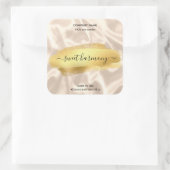 キャンドルラベル製品ラベル絹金ゴールド瓶ラベル スクエアシール (バッグ)