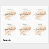 キャンドルラベル製品赤面ピンク金ゴールド瓶ラベル ラウンドシール (シート)