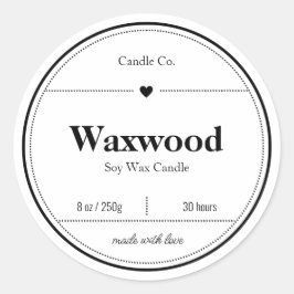 キャンドルラベル、食品ラベル、ラベルデザイン ラウンドシール