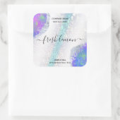 キャンドルラモダンベミニマルル虹色 スクエアシール (バッグ)