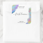 キャンドルラモダンベミニマルル虹色 スクエアシール (バッグ)