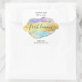 キャンドルラモダンベミニマルル虹色 スクエアシール (バッグ)