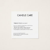 キャンドルロ気にゴのフォトカード (裏面)