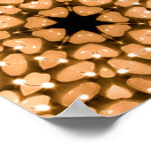 キャンドル万華鏡のように千変万化するパターン ポスター (角)