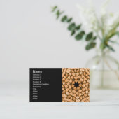 キャンドル万華鏡のように千変万化するパターン 名刺 (スタンド正面)