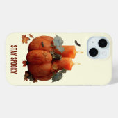 キャンドル不気味付きカボチャ Case-Mate iPhoneケース (裏面 (横))