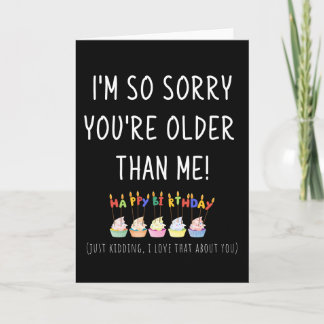 キャンドル付きカップケおもしろいーキ最高のスフレンド誕生日 カード