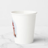 キャンドル付きキッチンタオル赤白熱［赤熱］光を放つ灯篭 紙コップ (左)