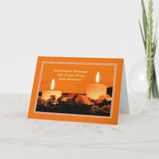 キャンドル付きクリスマスカード シーズンカード (正面)