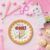 キャンドル付き男の子1st誕生日紙プレート ペーパープレート (パーティー)