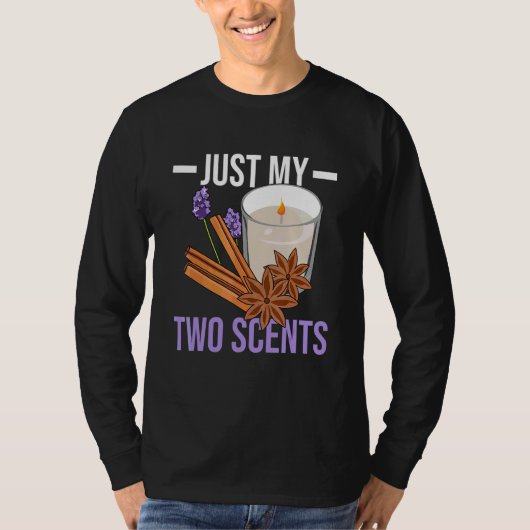キャンドル作りのための私の2つの香り Tシャツ (正面)