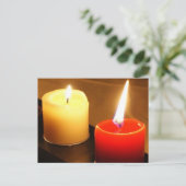 キャンドル写真はがき – 炎 ポストカード (スタンド正面)