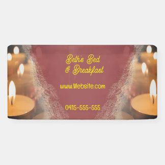 キャンドル名前をカスタムするバナー看板 横断幕