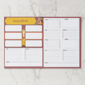 キャンドル名前をカスタムするプランナートラッカーオーガナイザーシート ペーパーパッド (正面)