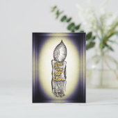 キャンドル愛の友情引用文 ポストカード (スタンド正面)