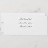 キャンドル招待状 招待状 (裏面)